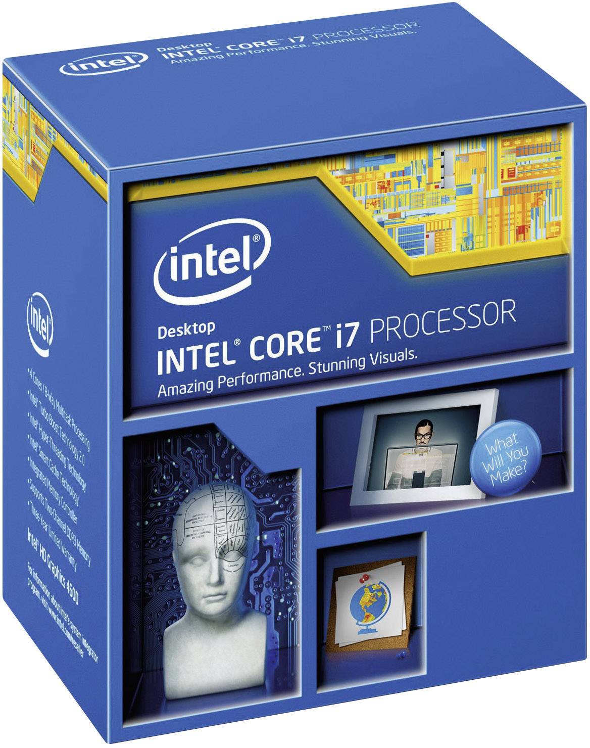 Boxed processor Intel® Core™ i7 (i74770K) 4 x 3.5 GHz Quad Core PC