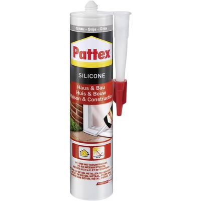 Pattex Haus & Bau Silikon Herstellerfarbe Grau PFHBG 300 ml