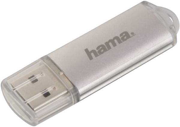 hama 00108072 USB-Stick "Laeta", USB 2.0, 128 GB, 15MB/s, Silber