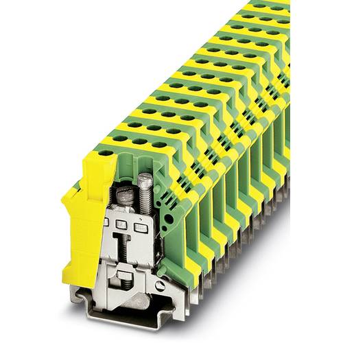 Phoenix Contact 0443023 Dreistock-Schutzleiterklemme 12.2 mm Schrauben Grün, Gelb 50 St.
