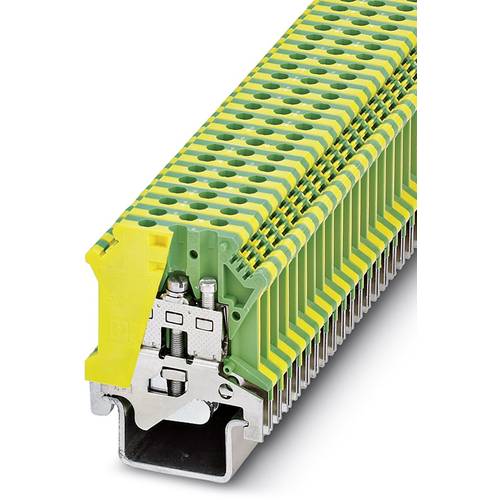 Phoenix Contact 0446017 Dreistock-Schutzleiterklemme 6.2 mm Schrauben Grün, Gelb 50 St.