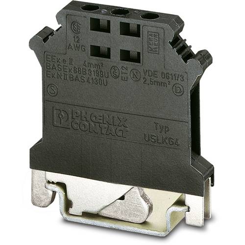 Phoenix Contact 2798789 Bezugspotenzialklemme 6.2 mm Schrauben Schwarz 50 St.