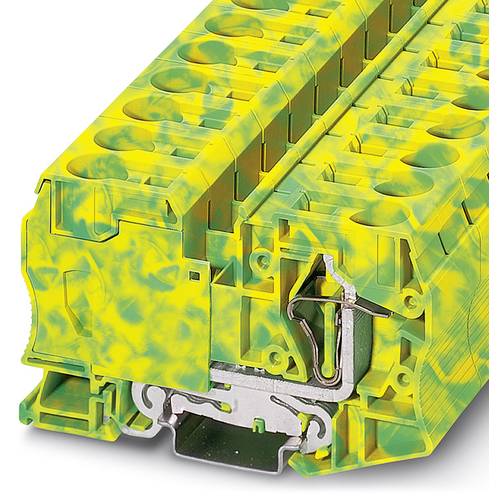 Phoenix Contact 3036194 Dreistock-Schutzleiterklemme 16 mm Zugfeder Grün, Gelb 10 St.