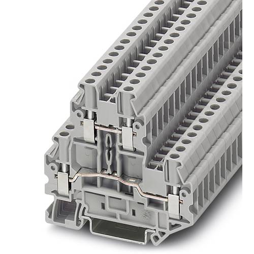 Phoenix Contact 3044636 Doppelstockklemme 5.2 mm Schrauben Grau 50 St.