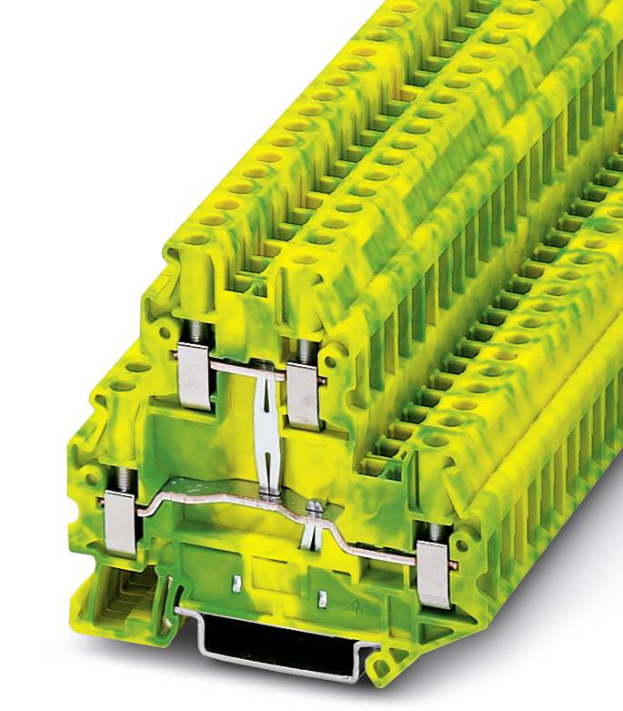 Phoenix Contact 3044759 Durchgangsreihenklemme 6.2 mm Schrauben Grün, Gelb 50 St.
