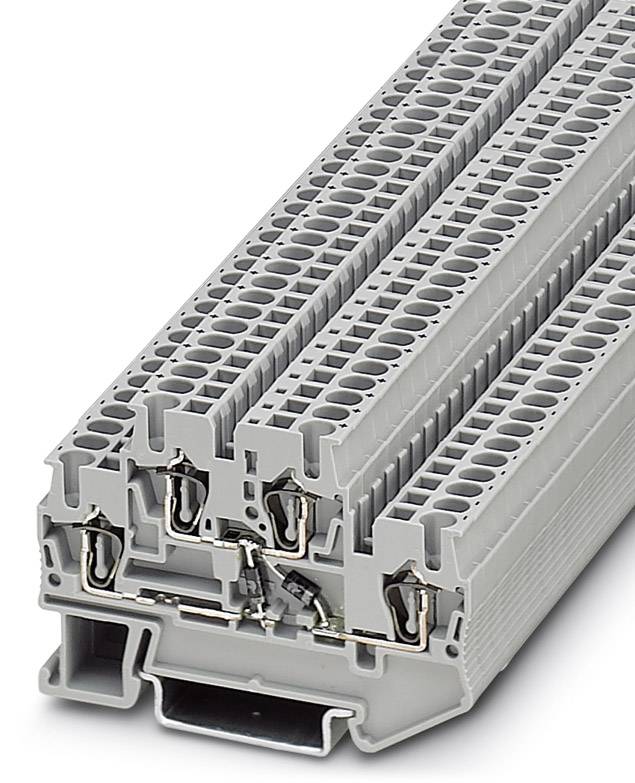 Phoenix Contact 3035263 Bauelementreihenklemme 5.2 mm Zugfeder Grau 50 St. Piece