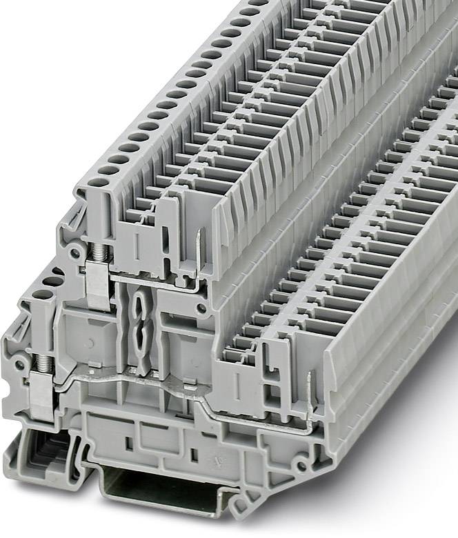 Phoenix Contact 3060351 Doppelstockklemme 5.2 mm Schrauben Grau 50 St.