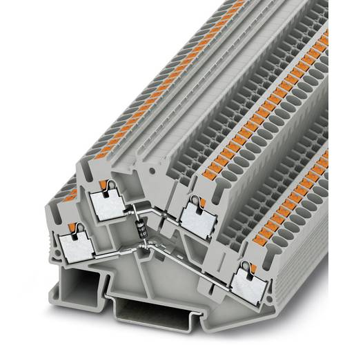 Phoenix Contact 3210295 Bauelementreihenklemme 5.2 mm Schnellanschluss Grau 50 St.