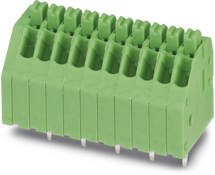 Phoenix Contact 1990067 Federkraftklemmblock 0.50 mm² Polzahl 8 Grün 100 St.