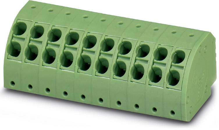 Phoenix Contact 1725678 TWIN-Stecker 2.50 mm² Polzahl 12 Grün 50 St.