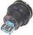 Nahaufnahme eines USB-Steckers in einem schwarzen Gehäuse, kompatibel mit USB 3.0, zeigt die blauen Kontakte vorne.