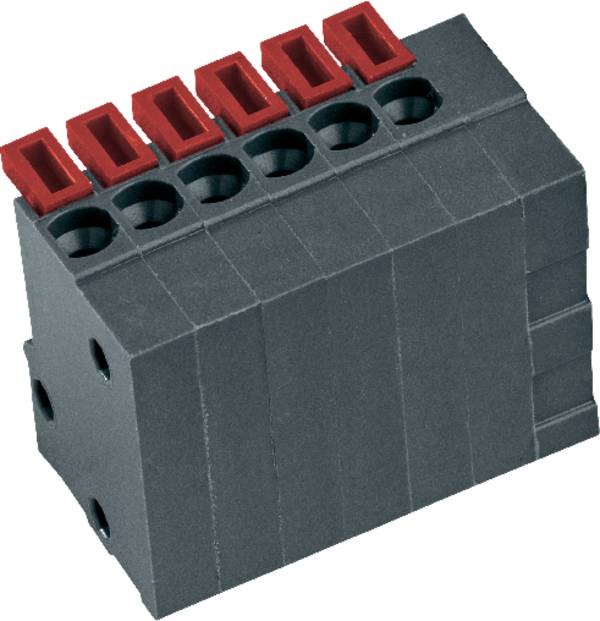 PTR Hartmann 54791020421F Federkraftklemmblock 0.75 mm² Polzahl 2 Basalt-Grau 1 St.