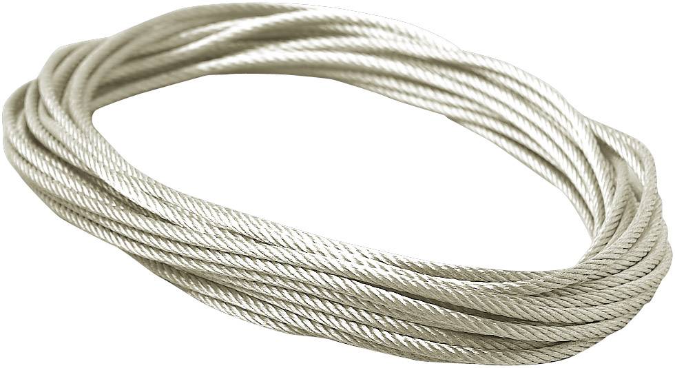 10m Seil Kabel 4qmm transparent isoliert f/ür Seilsystem