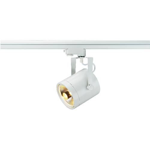 SLV Euro Hochvolt-Schienensystem-Leuchte 3phasig GU10 75 W Halogen, LED Weiß