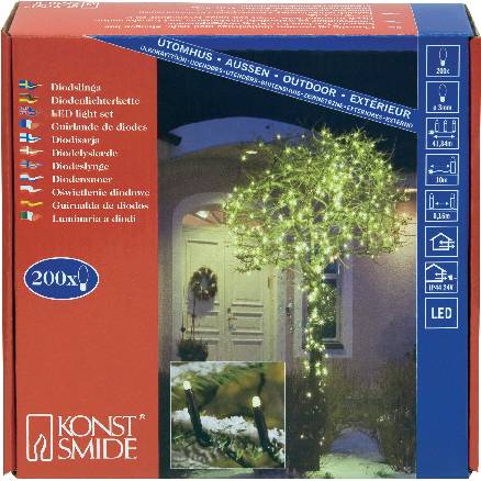 Gnosjö Konstsmide WB Micro-LED-Lichterkette 200-lp. 3613-110-3