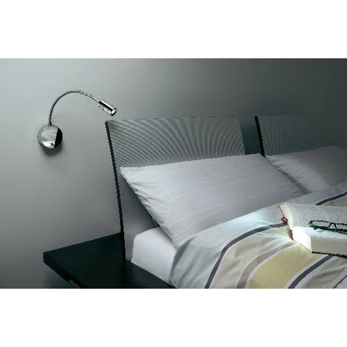 SLV Dio Flex Plate 146682 LED-Wandleuchte LED fest eingebaut 1 W LED Chrom