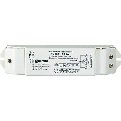 TL60 S Halogen Transformator 12 V 10 - 60 W dimmbar mit Phasenabschnittdimmer-0