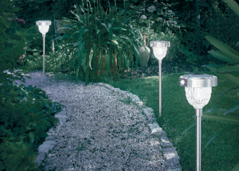 SolarGartenleuchte mit Bewegungsmelder LED 2 W TageslichtWeiß Esotec