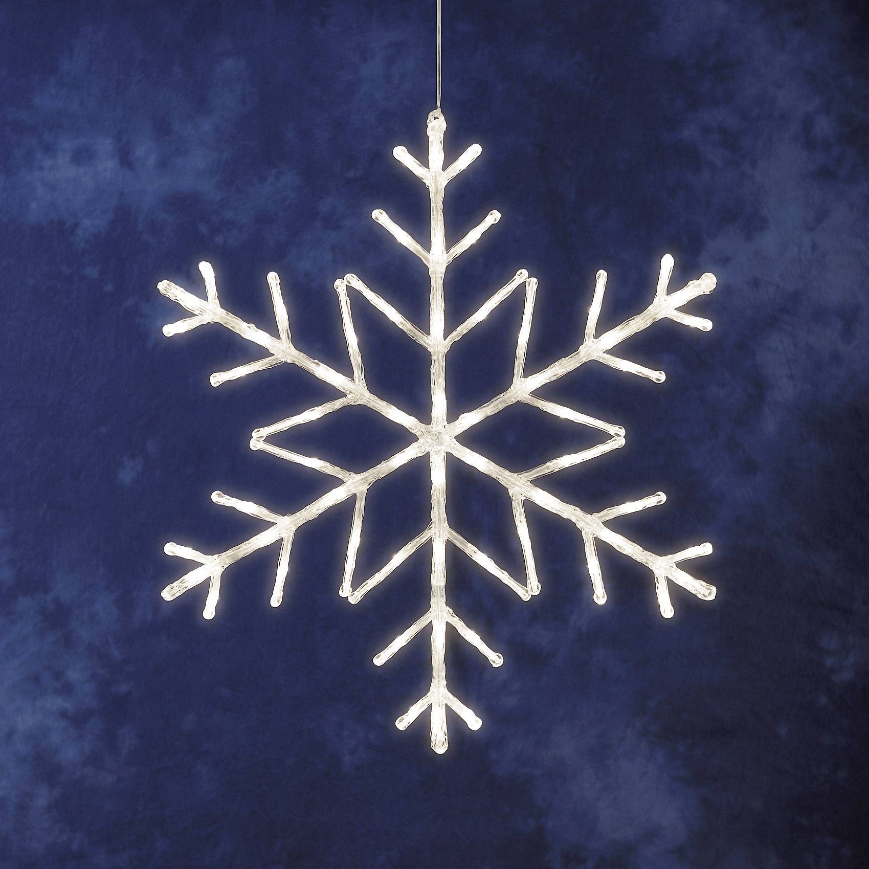 Konstsmide 4460-103 Acryl-Figur Schneeflocke Warmweiß LED Weiß EEK: G (A - G)-0