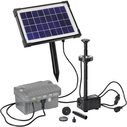 Esotec 101775 Palermo LED Solar-Pumpenset mit Beleuchtung, mit Akkuspeicher