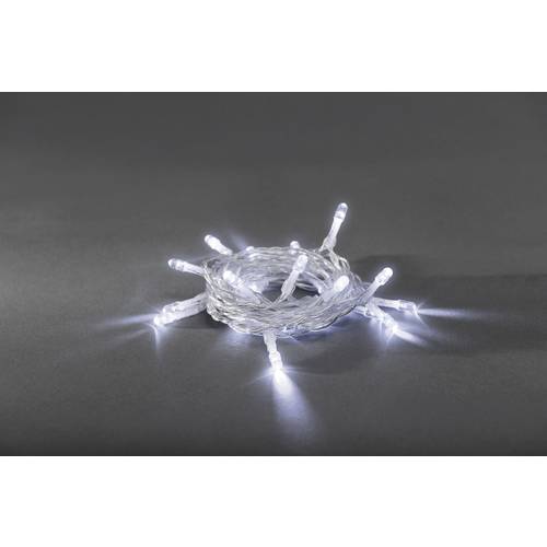 Konstsmide 1408-203 Micro-Lichterkette Innen batteriebetrieben Anzahl Leuchtmittel 20 LED Kaltweiß