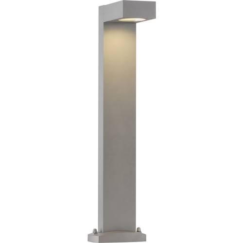 SLV 232294 Quadrasyl 75 Außenstandleuchte Energiesparlampe GX53 11 W Silber-Grau