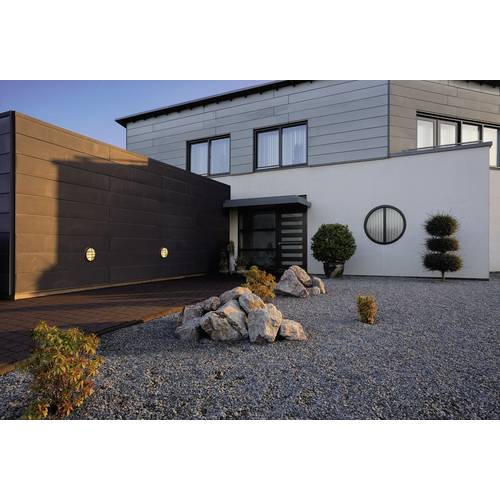 SLV Bulan Grid 229085 Außenwandleuchte Energiesparlampe, LED E27 50 W Anthrazit