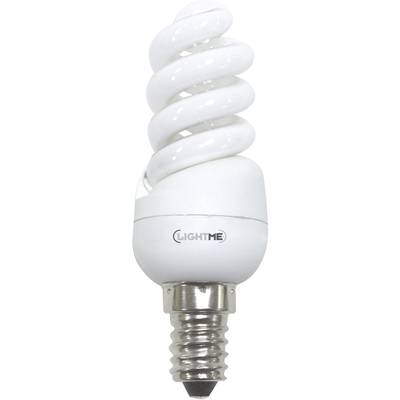 LightMe Energiesparlampe EEK: G (A - G) E14 95 mm 230 V 8 W = 44 W Warmweiß Spiralform  1 St.