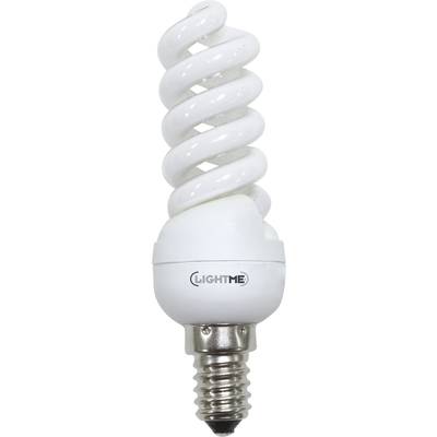 LightMe Energiesparlampe EEK: G (A - G) E14 106 mm 230 V 10 W Warmweiß Spiralform  1 St.