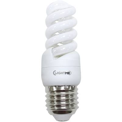 LightMe Energiesparlampe EEK: G (A - G) E27 93 mm 230 V 8 W Warmweiß Spiralform  1 St.