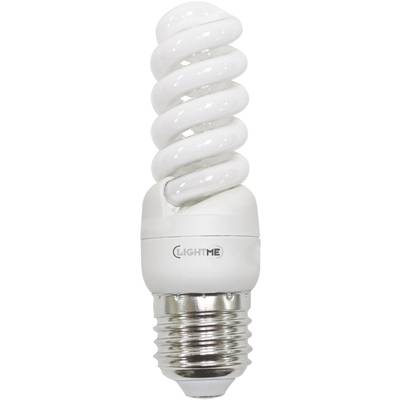 LightMe Energiesparlampe EEK: G (A - G) E27 105 mm 230 V 9.5 W Warmweiß Spiralform  1 St.