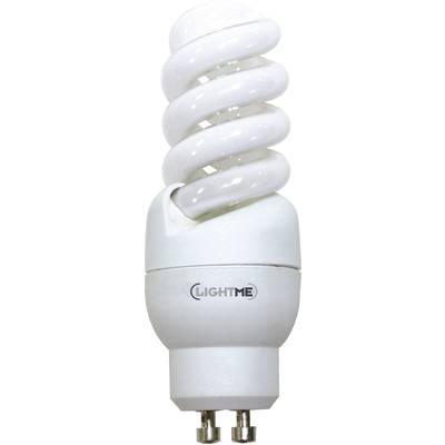 LightMe Energiesparlampe EEK: G (A - G) GU10 93 mm 230 V 8 W = 44 W Warmweiß Spiralform  1 St.