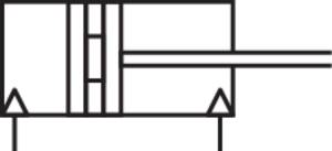 Othmro Luftzylinder MAL40 x 100, 40 mm Zoll Bohrung 100 mm Zoll Hub Doppelwirkung Luftzylinder, 1/8PT Einzelstab, doppelt wirkende Aluminiumlegierung, penumatisch, Schnellmontage, Mini-Luftzylinder