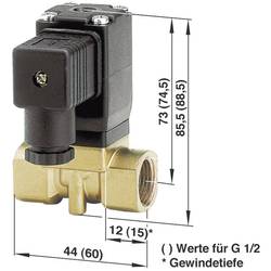 2/2-cestný elektromagnetický ventil Busch Jost 8253000.8001.02400, G 1/4, 24 V/DC