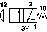 Mathematische Gleichung mit Brüchen: Links '12' über '3', rechts '2' über '1', umgeben von Linien und roten Zahlen.