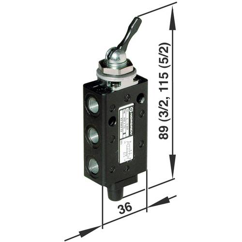 Thumbnail - IMI NORGREN Mechanischbetätigtes Pneumatik-Ventil X3044302 Gehäusematerial Aluminium 1 St.