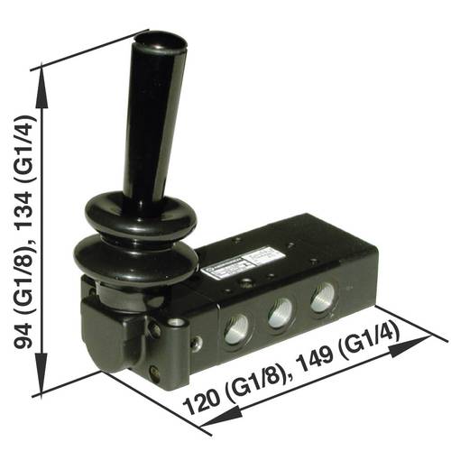 Thumbnail - IMI NORGREN Mechanischbetätigtes Pneumatik-Ventil X3347802 Gehäusematerial Aluminium 1 St.