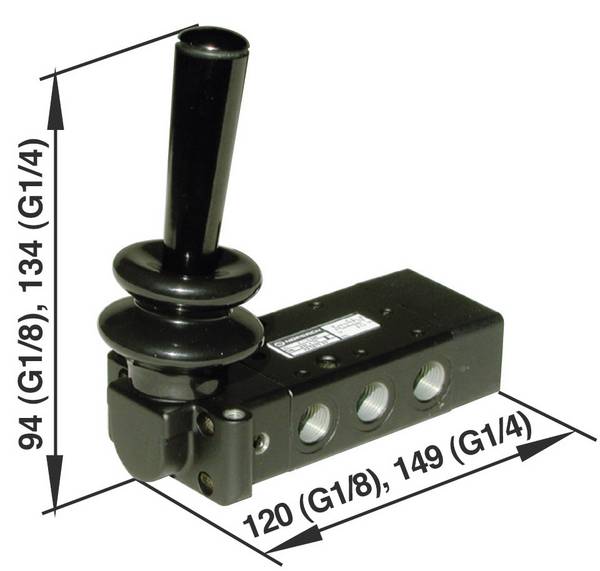 IMI NORGREN Mechanischbetätigtes Pneumatik-Ventil X3347802   Gehäusematerial Aluminium  1 St.
