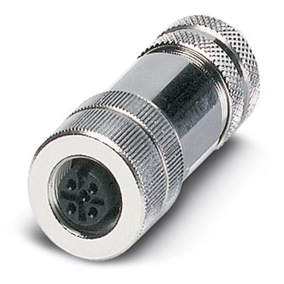 Metallstecker mit rundem Gehäuse und mehrpoligem Anschluss, geeignet für elektronische Verbindungen.