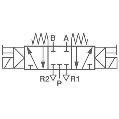 Norgren Mechanischbetätigtes Pneumatik-Ventil V50A611A-A213A  24 V/DC Gehäusematerial Aluminium Dichtungsmaterial NBR 1 