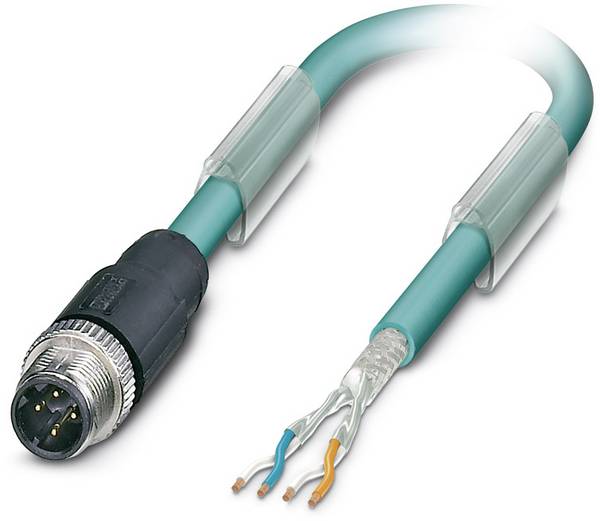 Phoenix Contact 1569391 Sensor-/Aktor-Datensteckverbinder, konfektioniert M12 Stecker, gerade 2.00 m Polzahl Sensoren: 4 1 St.