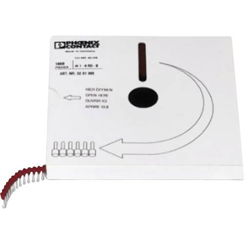 Thumbnail - Phoenix Contact 3201592 Aderendhülse 1.5 mm² Teilisoliert Rot 1000 St.