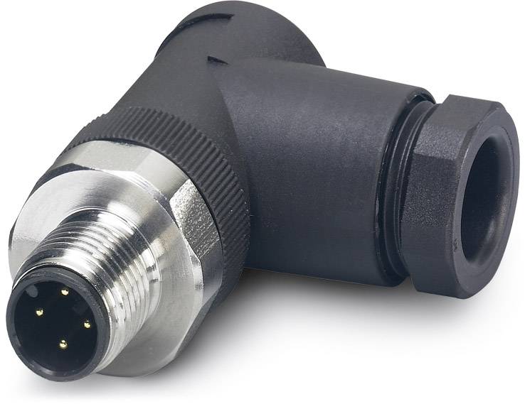 Phoenix Contact 1553226 Sensor-/Aktor-Steckverbinder, unkonfektioniert M12 Stecker, gewinkelt Polzahl Sensoren: 4 1 St.