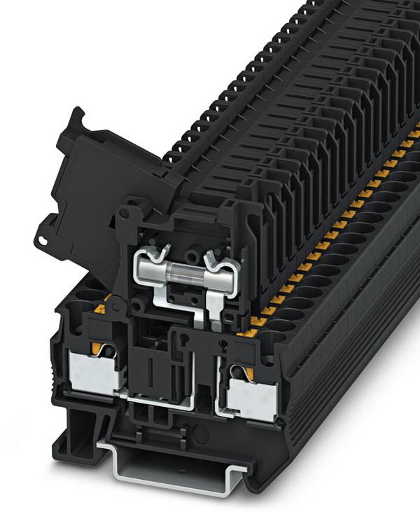 Phoenix Contact 3211861 Sicherungsreihenklemme 6.2 mm Schnellanschluss  Schwarz 50 St.