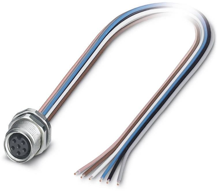 Phoenix Contact 1456103 Sensor-/Aktor-Einbausteckverbinder M8 Buchse, Einbau 0.50 m Polzahl Sensoren: 6 1 St.