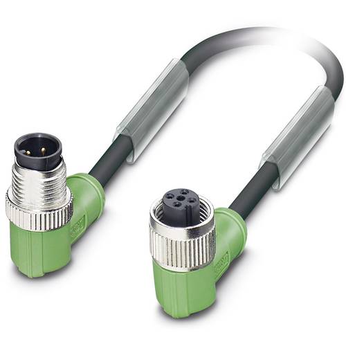 Phoenix Contact 1668726 Sensor-/Aktor-Steckverbinder, konfektioniert M12 Stecker, gewinkelt, Buchse, gewinkelt 0.60 m Po...