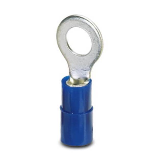 Phoenix Contact 3240021 Ringkabelschuh  Querschnitt (max.)=2.50 mm² Loch-Ø=3.2 mm Teilisoliert Blau 100 St.