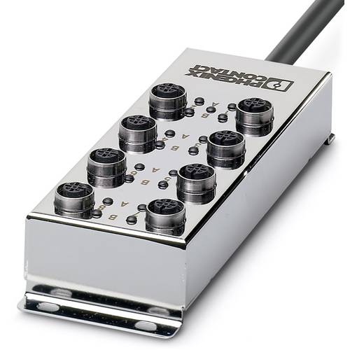 Phoenix Contact SACB-8/16-L- 5,0PVC FB 1555541 Sensor/Aktorbox passiv M12-Verteiler mit Metallgewinde 1 St.