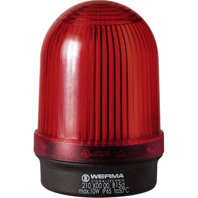 Werma Signaltechnik Signalleuchte  210.100.00 210.100.00  Rot Dauerlicht 12 V/AC, 12 V/DC, 24 V/AC, 24 V/DC, 48 V/AC, 48