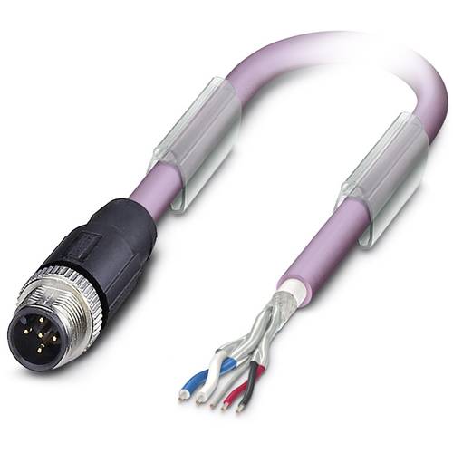 Thumbnail - Phoenix Contact 1519354 Sensor-/Aktor-Datensteckverbinder, konfektioniert M12 Stecker, gerade 0.50 m Polzahl Sensoren: 5...